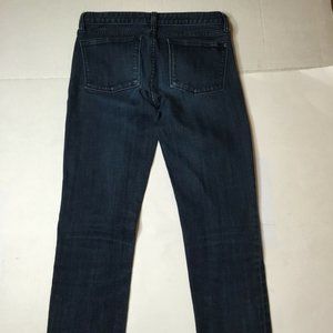 J Crew Womens Blue Toothpick Skinny Leg Dark Wash